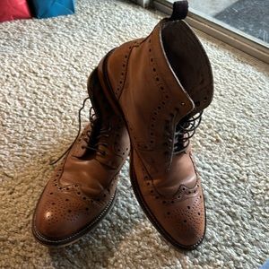 Aston Grey brown leather boots